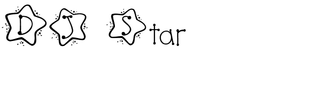 DJ Star font preview