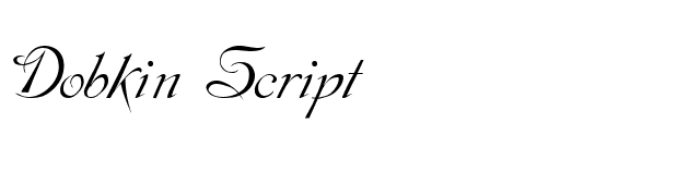 Dobkin Script font preview