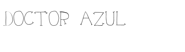 Doctor Azul font preview