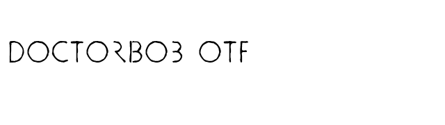 doctorBob OTF font preview