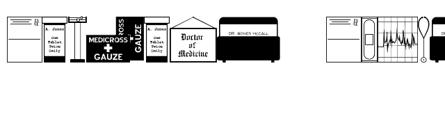 Doctor's Dings JL font preview