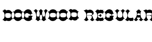 Dogwood Regular font preview