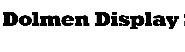 Dolmen Display SSi font preview