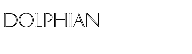 Dolphian font preview