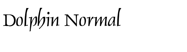 Dolphin Normal font preview