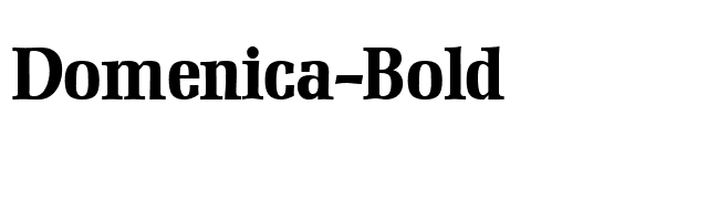 Domenica-Bold font preview