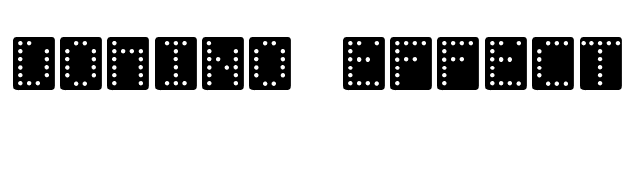 Domino-Effect-Normal font preview