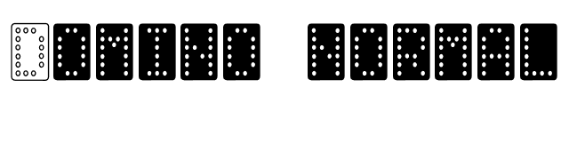 Domino normal font preview