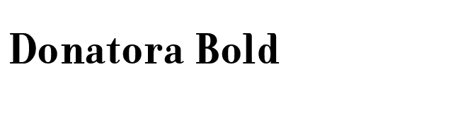 Donatora Bold font preview