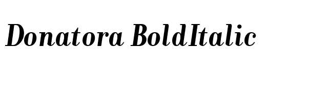 Donatora BoldItalic font preview