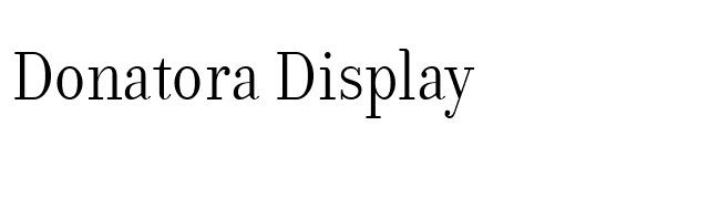 Donatora Display font preview