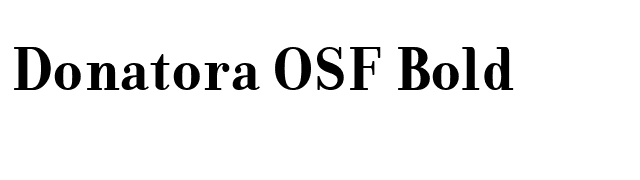 Donatora OSF Bold font preview