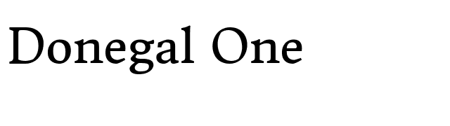 Donegal One font preview