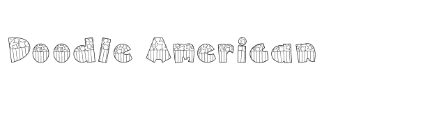 Doodle American font preview