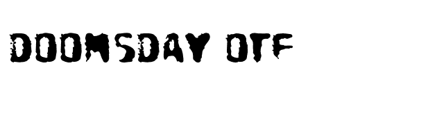 DoomsDay OTF font preview