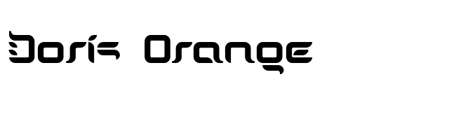 Doris Orange font preview