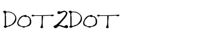 Dot2Dot font preview