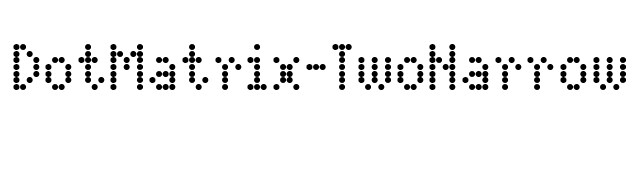 DotMatrix-TwoNarrow font preview