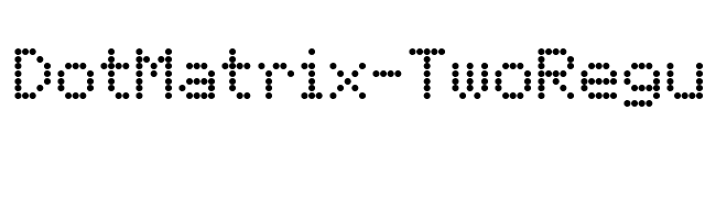 DotMatrix-TwoRegular font preview