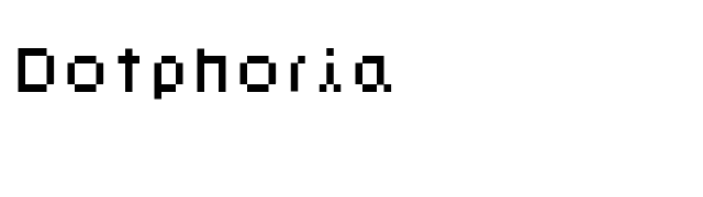 Dotphoria font preview