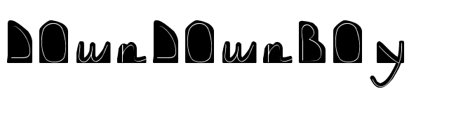 downdownboy font preview