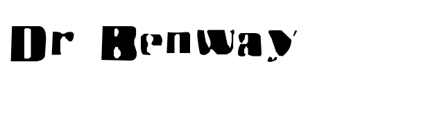 Dr Benway font preview