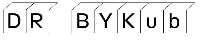 DR BYKub Becker font preview