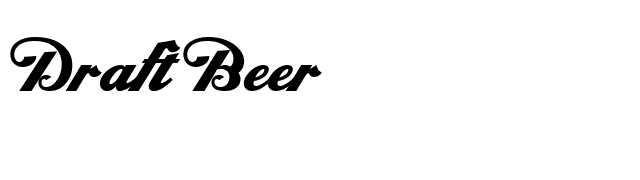 Draft Beer font preview