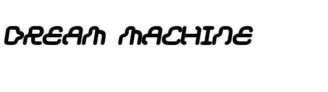 Dream machine font preview