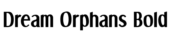 Dream Orphans Bold font preview