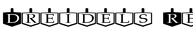 Dreidels Regular font preview