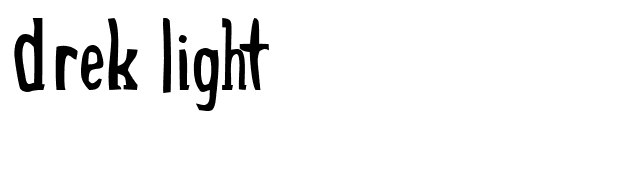 Drek Light font preview