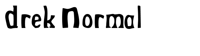 Drek Normal font preview