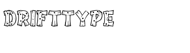 DriftType font preview