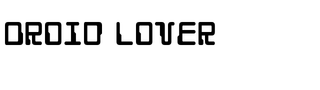 Droid Lover font preview