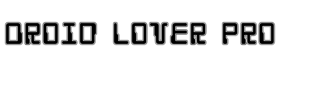 Droid Lover Pro font preview