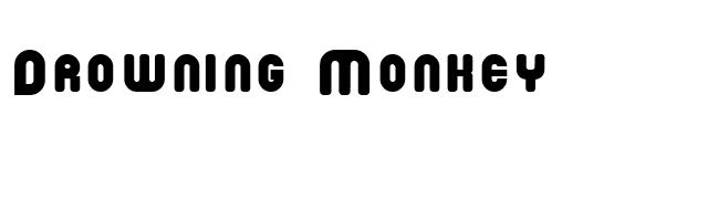 Drowning Monkey font preview