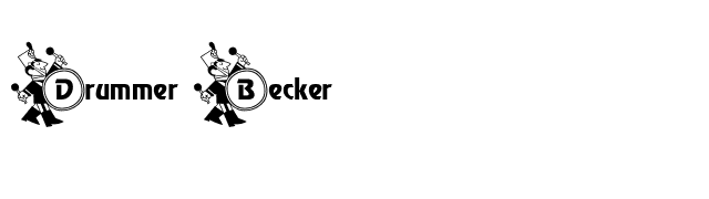 Drummer Becker font preview