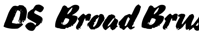 DS BroadBrush font preview