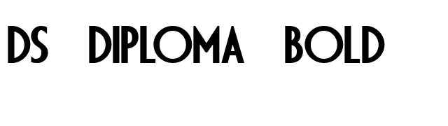 DS Diploma Bold font preview