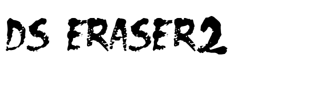 DS Eraser2 font preview