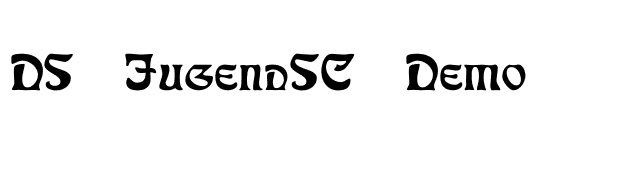 DS JugendSC Demo font preview