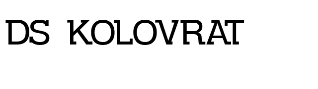 DS Kolovrat font preview