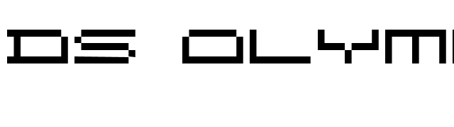 DS OlymPix font preview