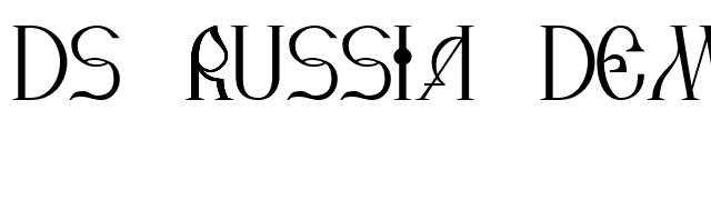 DS Russia Demo font preview