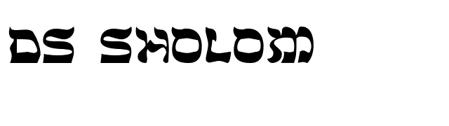 DS Sholom font preview