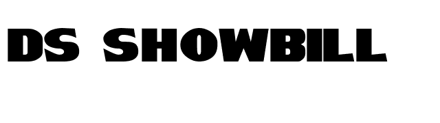 DS ShowBill font preview