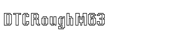 DTCRoughM63 font preview