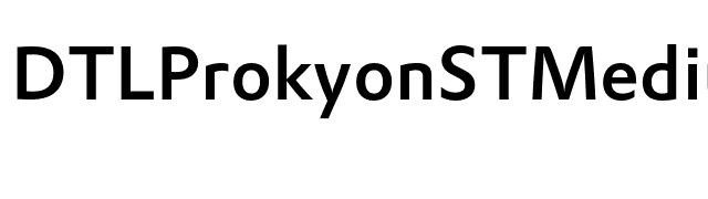 DTLProkyonSTMedium font preview