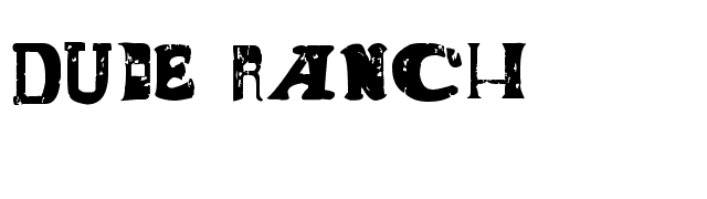 Dude Ranch font preview